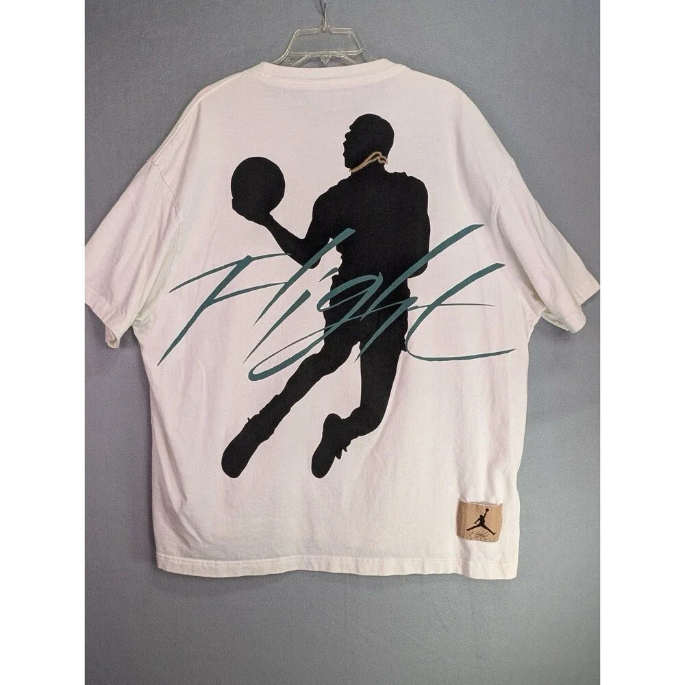 Jordan Flight Basketball Graphic T-Shirt White Size 2XL